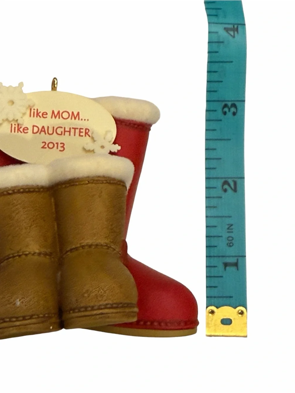 Hallmark Christmas Ornament Like Mom Like Daughter 2013 Snow Boots New QXG1592